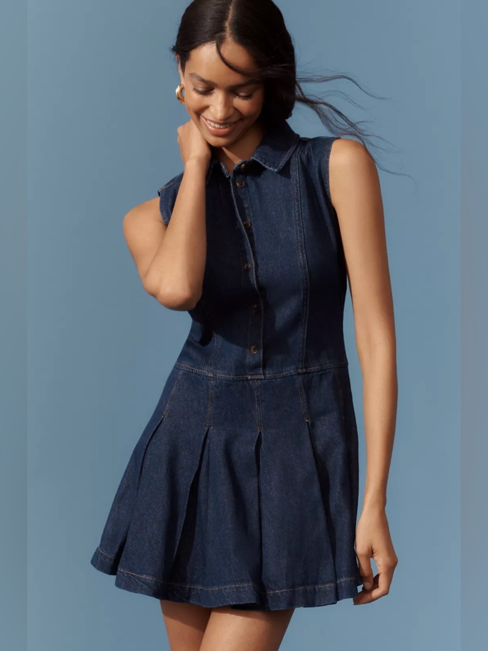 Reformation Arella Denim Mini Dress 2